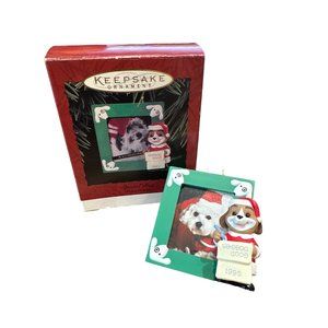 Hallmark Keepsake Ornament Special Dog Photo Holder 1995 Picture Frame Christmas